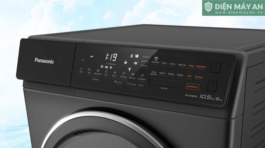 Máy giặt sấy Panasonic Inverter giặt 10.5 giặt –  sấy 6 kg NA-S056FR1BV